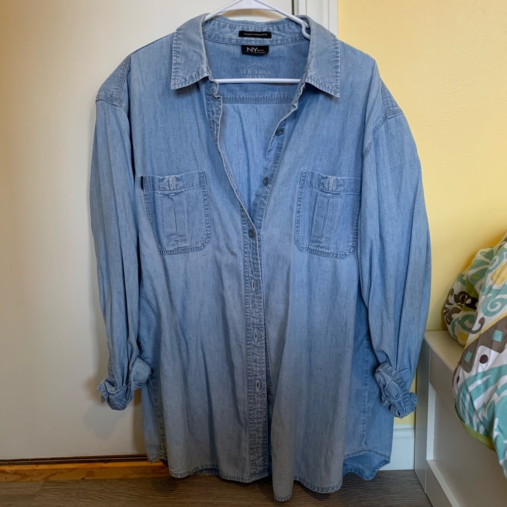 New York & Company Denim Long Sleeve!